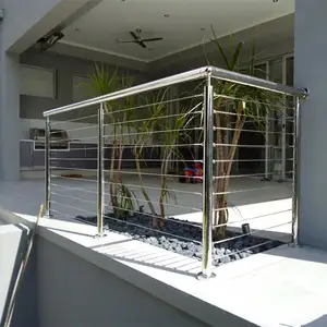 CLEARVIEW Free Design moderno ponte rimovibile con ringhiera per cavi in acciaio inossidabile per la casa
