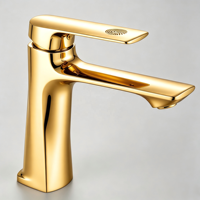 Robinet mitigeur de lavabo de salle de bain à poignée unique personnalisé, robinet de lavabo de luxe avec personnalisation du logo et de l'emballage