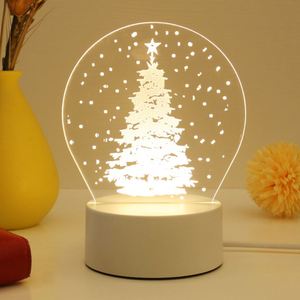 Base de Luz Nocturna LED 3D de Acrílico Personalizada, la Más Vendida al por Mayor, Regalos de Navidad y Festivos - Product Image 4