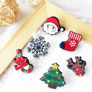 DIY Small gifts and metal crafts Design a metal Santa badge for holiday celebrations or Promotional