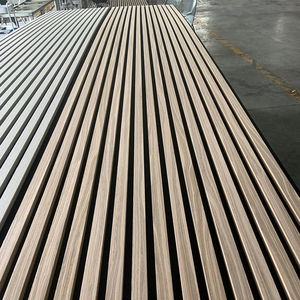 Panneaux muraux décoratifs en <span class=keywords><strong>bois</strong></span> à lattes autocollants faciles à poser et à dé<span class=keywords><strong>coller</strong></span>, panneaux acoustiques absorbant le son pour bureau - Product Image 4