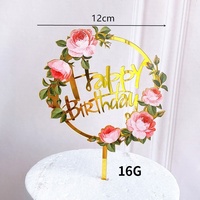 Individueller Acryl-Cake-Topper UV-Bedruckt Personalisierter Name Logo Cake-Topper für Geburtstag Babyparty Dekoration Großhandel