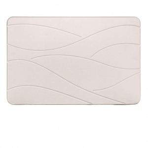 Non-Slip Diatomaceous Earth Bath With Elegant Wave Pattern,Super Absorbent & Eco-Friendly Hard Shower <b>Mat</b> - Product Image 1