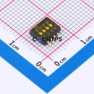 SMXMS-04K-TR DIP Switch SMD-8P,6.6x5.4mm Switch ( Number of Switch Sections: 4 )( Lead Spacing: 1.27mm )( Rated Current: 25mA ) - Product Image 1