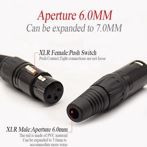 Fabricant OEM professionnel 3 broches mâle femelle MINI XLR connecteur de prise canon connecteur de Microphone - Product Image 4