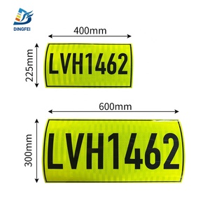 Pegatinas reflectantes con número de identificación de vehículo de mina fluorescente - Product Image 2