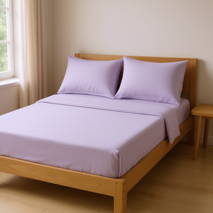 Juego de Sábanas VIANNEY HOME SHEETS Lilac, Tamaño Individual, Algodón Transpirable Hipoalergénico, Ropa de Cama para el Hogar - Product Image 2