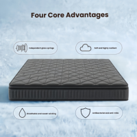 Moderne Luxus-Taschenfederkern-Hybrid-Gel-Memory-Foam-Matratze in Queen- und King-Size, kühlend, komfortabel, mittelfest, für Hotel und Zuhause