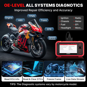 Herramienta de Diagnóstico de Códigos de Error para Motocicletas CRP129 MT Profesional, con Cobertura Completa de Sistemas para Más de 38 Marcas y 38+ Sistemas - Product Image 4