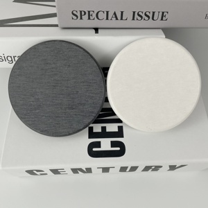 High Quality Custom Logo Design Clear Round Diatom Mud Mat Dish Drying <strong>Drinks</strong> Absorbent <strong>Coasters</strong> Diatomaceous Earth <strong>Coasters</strong> - Product Image 4