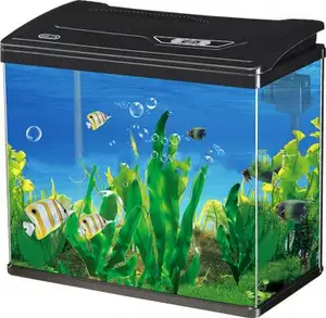 Großhandel Hochwertiges rundes kleines/Mini-Glas tragbares Aquarium