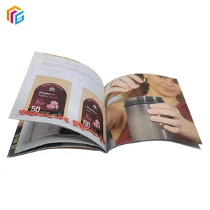 Papier d'art de stratification mat, impression Offset, couverture souple, reliure parfaite, impression de brochures personnalisées, prix d'usine