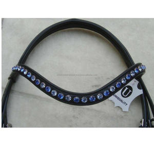 Brida de cuero de alta calidad para caballos, con Noseband de patente y Diadema acolchada suave, brida de caballo, fabricante al por mayor - Product Image 4