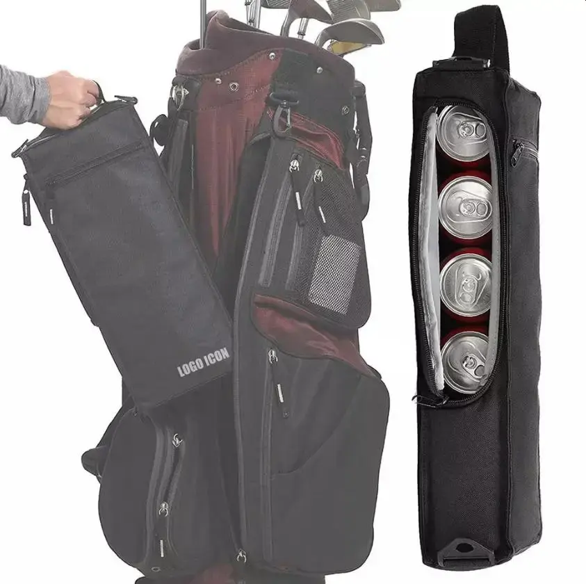 Customized Golf Travel Bag Soft Sided 6 Pack Cans Beer Wine Carry Bag Outdoor Golf Cooler Bag