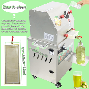 <b>Sugarcane</b> Juice Extractor Machine Stainless Steel 11.8x13.8x28 Inch Single Speed Commercial Use - Product Image 1