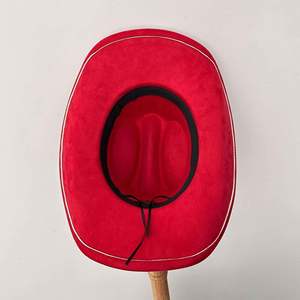 Nouveau Chapeau de Cowboy de Noël DIY pour Fêtes et Spectacles, Motif Cœur Pêche - Product Image 4