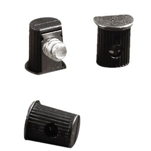 Three In One Board Support 10mm Half Circle Gunmetal Black Alloy <b>Plastic</b> Wall Mount For Wardrobe Cabinet Coffee <b>Table</b> Sofa Bed - Product Image 3