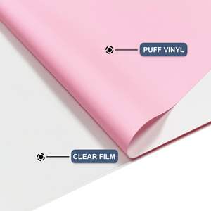 Vinyl Transfer Panas Cetak Logo Kustom, PU Metalik Tahan Suhu Tinggi untuk Pakaian, Kertas & Film Setrika - Product Image 2