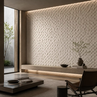 Nouvelle collection de design : Grand panneau mural 3D tissé, texture tissée de luxe, revêtement mural décoratif en pierre pour murs intérieurs modernes