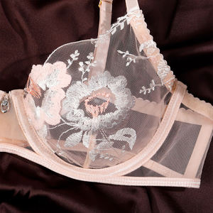 Lencería erótica sexy para mujer, perspectiva bordada de malla, conjunto de pasión seductora, Conjunto de sujetador de cuatro piezas, ropa interior para mujer - Product Image 6