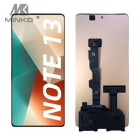 Remplacement d'écran AMOLED d'origine pour les téléphones portables Redmi Note 13 5G avec écran en verre