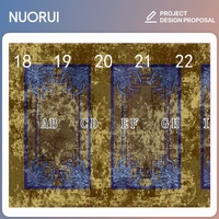 Moquette sur mesure pour salle de réception, mur à mur, en nylon 6, ignifuge, imprimée en 3D, pour auditorium et salle de banquet