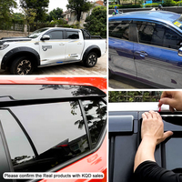 KQD-Pare-vent de porte auto noir mat pour Hyundai Tuscon, pare-soleil/pluie, déflecteurs de vent, 4 pièces