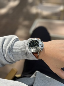 Vs nhà máy <span class=keywords><strong>Pam</strong></span> 9010 tự động quanh co cơ khí chuyển động con trỏ 44mm siêu phát quang sang trọng thép không gỉ trường hợp da - Product Image 5