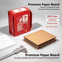 Boîtes d'emballage pour figurines grand format en stock – Boîtes pliables en forme de cube avec impression de signe d'interrogation – Commandes personnalisées acceptées