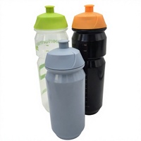Bouteille d'eau de cyclisme en PE sans BPA, anti-fuite, pour le vélo et les voyages