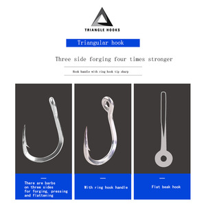 Hameçon triangulaire Musta 10814TTP pour la pêche en haute mer, hameçon de pêche en eau salée, hameçon de pêche à la traîne, hameçon d'ancrage super résistant - Product Image 5