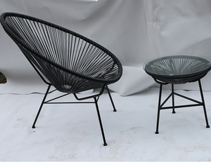 Chaise de salle <span class=keywords><strong>à</strong></span> manger empilable pour l'extérieur, chaises de balcon Acapulco, ensemble de chaises <span class=keywords><strong>à</strong></span> <span class=keywords><strong>bascule</strong></span>, durables, en rotin PE, chaise pas chère - Product Image 5