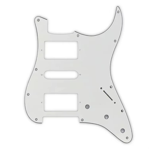 Pickguard pour guitare électrique HSH <span class=keywords><strong>ST</strong></span> blanc vieilli 3 plis en vente en gros pour pièces de guitare - Product Image 2