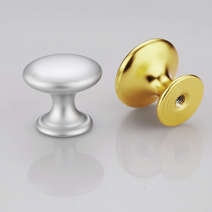 Poignées de meubles rondes modernes Disiwei en alliage d'aluminium or, noir, argent pour armoire et tiroir - Product Image 1