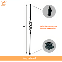 Balustres en fer personnalisés Balustre extérieur Commande d'échantillon disponible Pulvérisation de poudre électrostatique pour résidences côtières