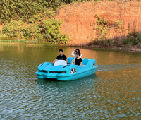 Promotion pour adultes enfants pédalo bateau eau pédalo voitures parc aquatique électrique manèges en polyéthylène résidentiel