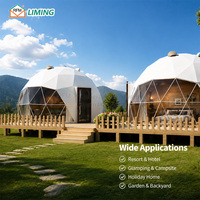 Dôme géodésique sur mesure pour hôtel sphérique de glamping quatre saisons avec isolation pour station touristique