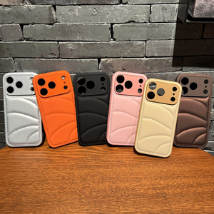เคสโทรศัพท์ 3 มิติ ลายเสื้อพัฟเฟอร์ สำหรับ <span class=keywords><strong>iPhone</strong></span> <span class=keywords><strong>Air</strong></span> 17 16 15 14 13 <span class=keywords><strong>12</strong></span> <span class=keywords><strong>Pro</strong></span> <span class=keywords><strong>Max</strong></span> 11  เนื้อผ้านุ่มแบบเสื้อแจ็คเก็ตบุใยฝ้าย ป้องกันเลนส์ - Product Image 1