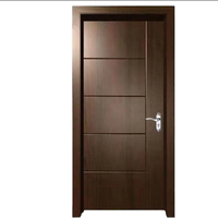 Wooden Door Smooth Surface Solid Wood Exterior Door Scratch Resistant Easy Clean for Modern Home