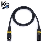 Câble audio coaxial KESHI 1m XLR mâle-femelle 3 broches, conducteur en cuivre nu, blindage en PVC tressé pour microphone 1080p