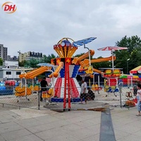 Manège d'attraction pour événements festifs, 24 places, manège cerf-volant autocontrôlé, hauteur de levage 1,8 m, éclairage LED pour foire temporaire