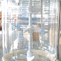 Bioréacteur chimique de laboratoire, réservoir d'agitation en verre borosilicate à double enveloppe, 5L-50L, cuve sous pression à double couche, moteur, pompe PLC