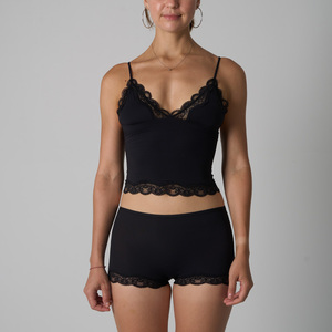 Conjunto de Lencería de Encaje Suave SK1268+1226-4 para Mujer - Camiseta Triangular <span class=keywords><strong>Sexy</strong></span> y Cómodos Calzones Tipo Boxer, <span class=keywords><strong>Ropa</strong></span> <span class=keywords><strong>Interior</strong></span> Transpirable para Uso Diario - Product Image 5