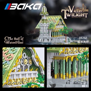 BAKA 33237 City of Elves City Buildings Model Building Block The Hall of Waterfront Puzzle Toy Montar juguetes para niños - Product Image 4