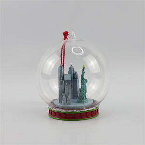 Treo bóng thủy tinh trang trí phòng ngủ nghiên cứu bóng thủy tinh trang trí 100mm bức tượng của tự do + xây dựng kính trang trí - Product Image 4