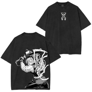 Clothing Devil Cotton Casual Printed Cartoon Anime <strong>T</strong>-<strong>shirt</strong> Fashionable Comic-style Washed Short Sleeve Summer <strong>Killer</strong> Unisex - Product Image 3
