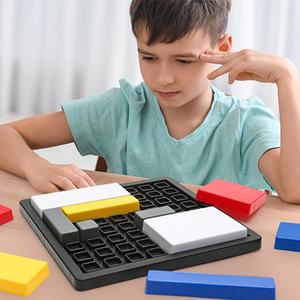 Adult Children's 3D Logical Thinking Training Jigsaw <b>Puzzle</b> Card Game Plastic Cardboard <b>Box</b> - Product Image 3