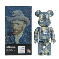 Artisanat personnalisé en résine d'art brique d'ours 1000% 70cm Sculpture brique d'ours en marbre violet 400% 28cm pour les ornements décoratifs pour la maison