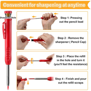 ดินสอช่างไม้ IDEA GIFT แบบโปรโมชั่น พร้อมกบเหลาในตัว เติมไส้ได้ อัตโนมัติ ขนาด 0.28 มม. สำหรับวิศวกรด้วย - Product Image 5