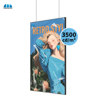 Pantalla LCD Semi-Exterior para Ventanas, Alta Luminancia, Señalización Digital para Centros Comerciales y Tiendas, Reproductor de Publicidad